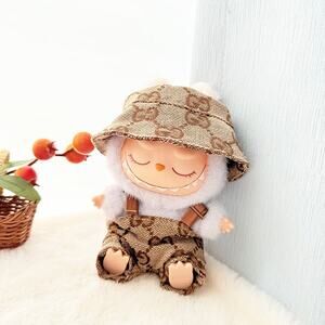 Clothes only!! Labubu 17cm keychain cute custom clothes outfits - LBB012